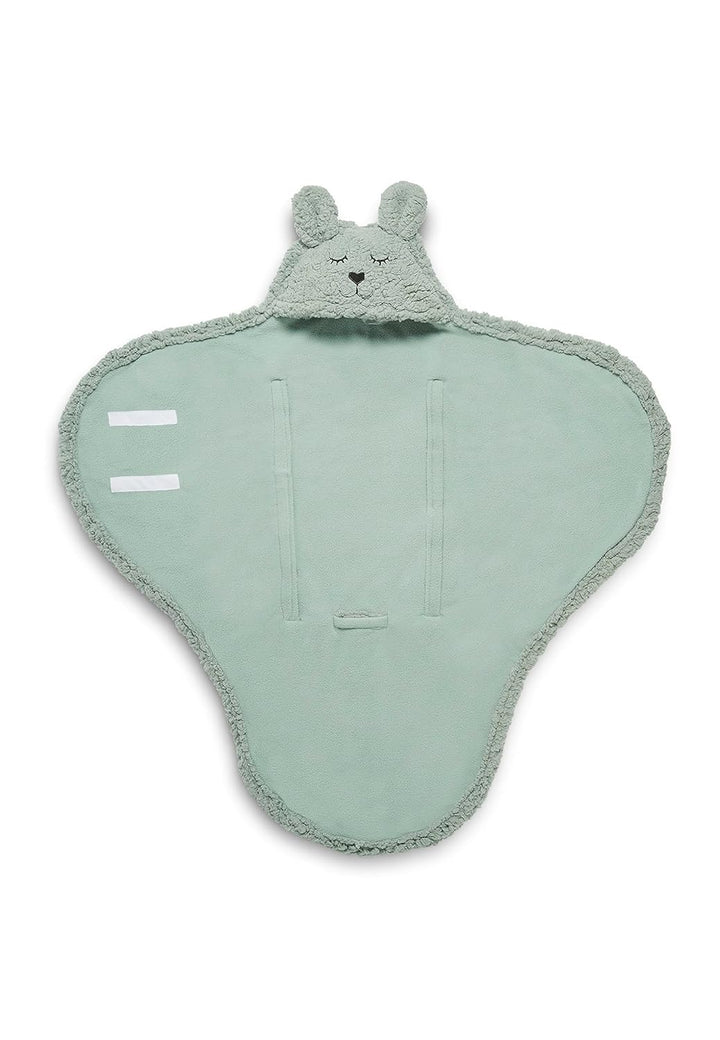 Jollein Puckdecke Bunny 100x105cm - Ash Green, Green