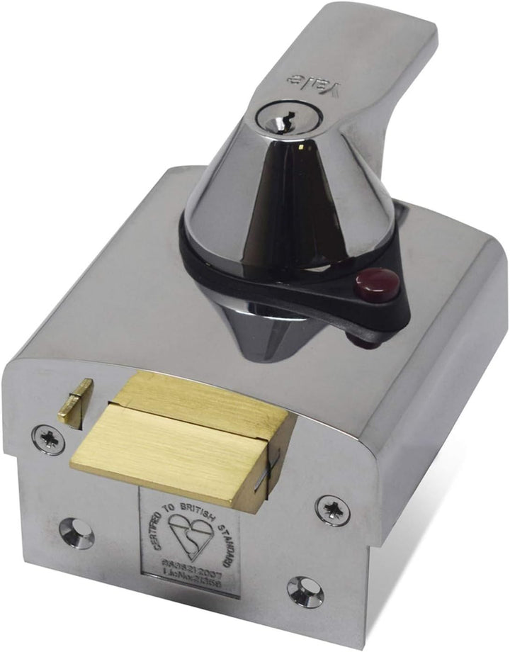 Yale B-BS2-CH-CH-40 – BS2 British Standard Nachtriegel – 40 mm – Chrom-Finish – hohe Sicherheit von