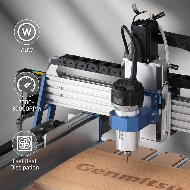 SainSmart 710W Kompakter Router mit 65 mm Durchmesser, 6 variablen Geschwindigkeiten, Handtrimmer-Ro