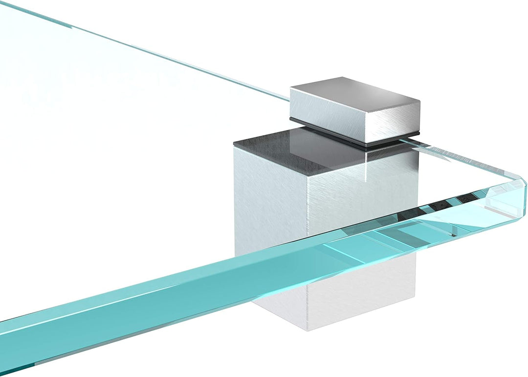 bijon Glasregal Glasablage Wandregal Glas Bad-Regal Glas Badezimmer Regal Badablage Ablageregal - 8m