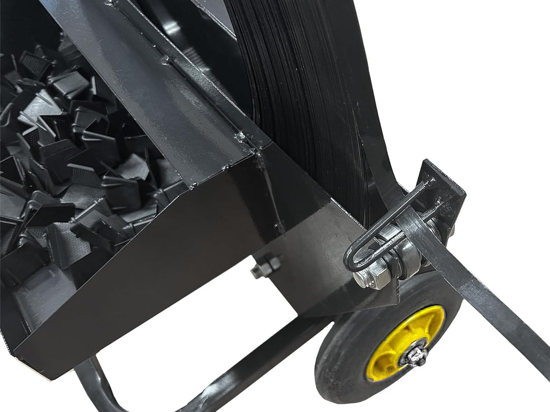 KORTPACK Abrollwagen aus Metall für Stahlband/Scheibenwicklung 12 mm - bis 32 mm/Abroller