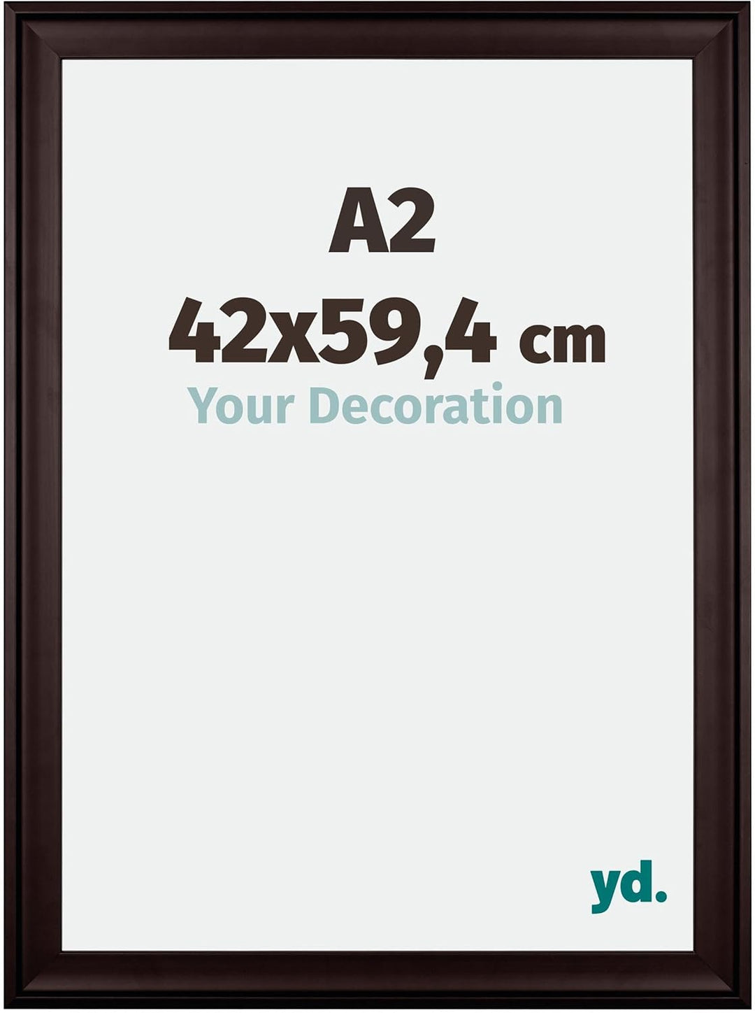 yd. Your Decoration - Bilderrahmen DIN A2 42x59,4 cm - Bilderrahmen aus Holz mit Acrylglas - Antiref