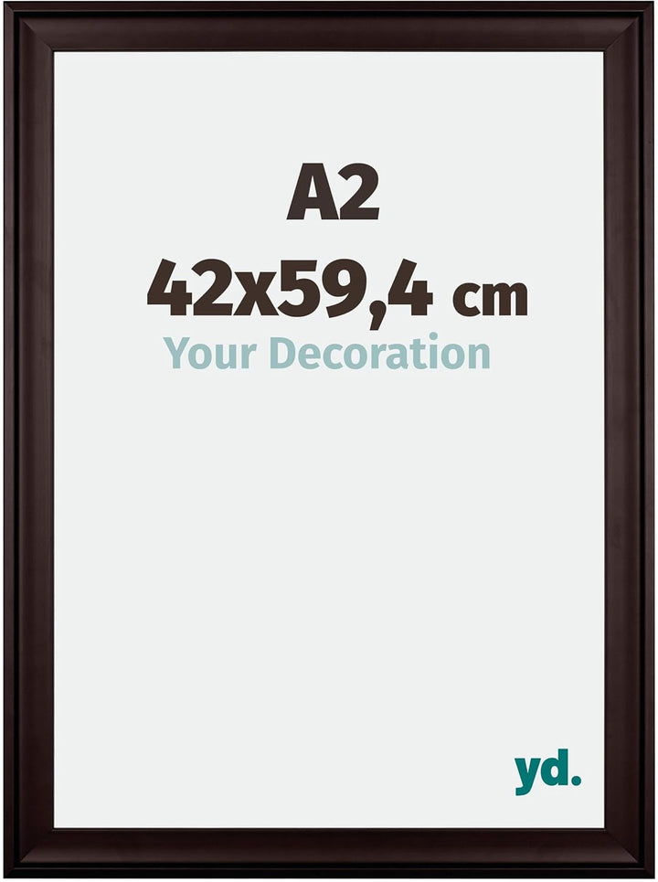 yd. Your Decoration - Bilderrahmen DIN A2 42x59,4 cm - Bilderrahmen aus Holz mit Acrylglas - Antiref