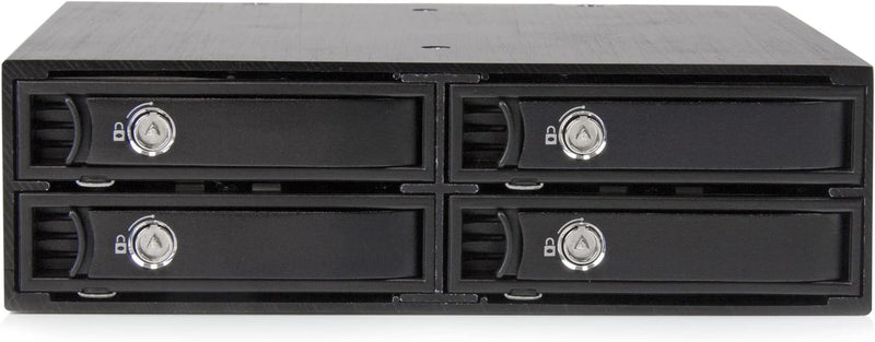 StarTech.com 4x Festplatten Wechselrahmen für 2,5 Zoll SATA / SAS Laufwerke - Mobile Rack Backplane