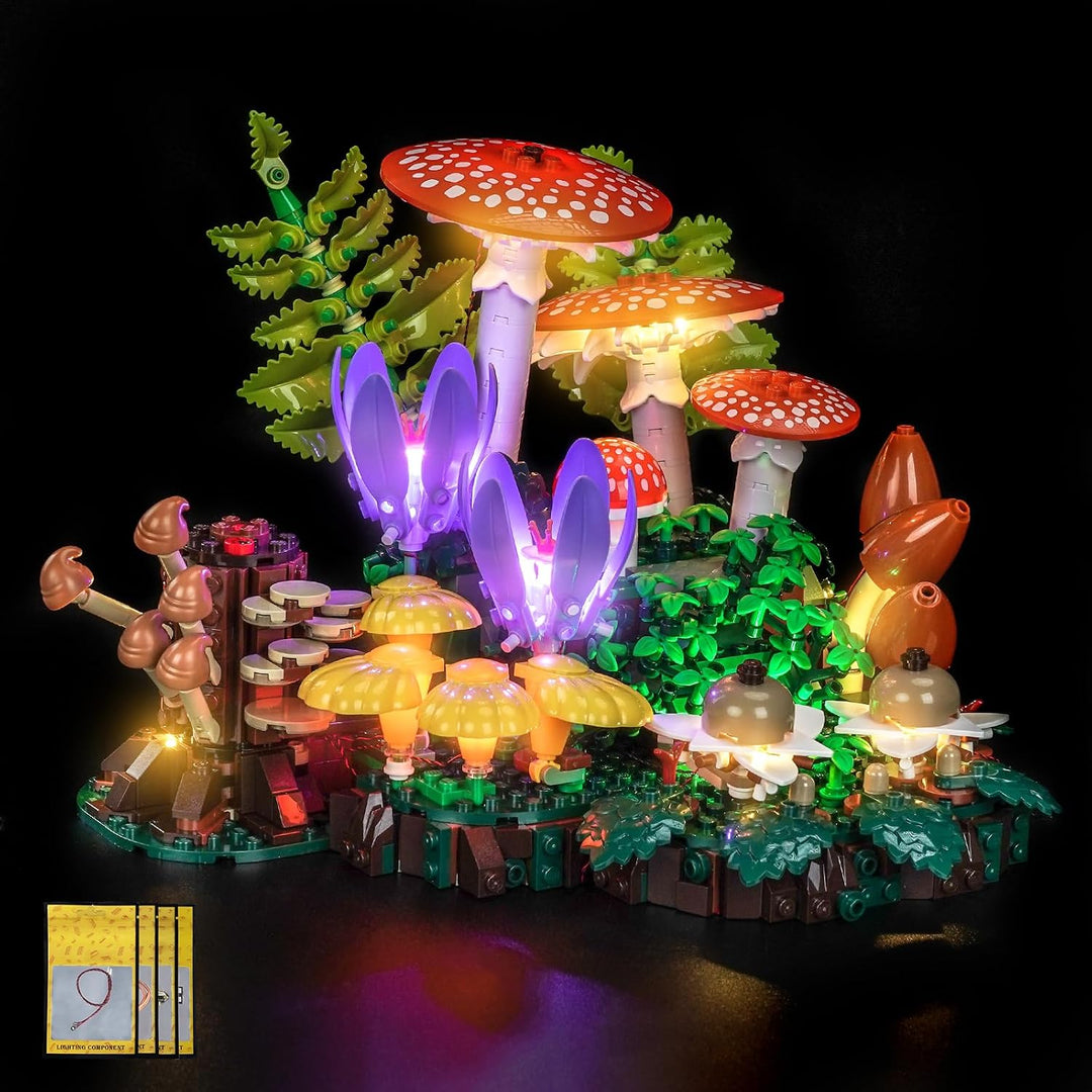 LocoLee Licht Kit kompatibel mit Lego Waldpilze, (kein Modell, nur Licht) Dekorative Beleuchtung Set