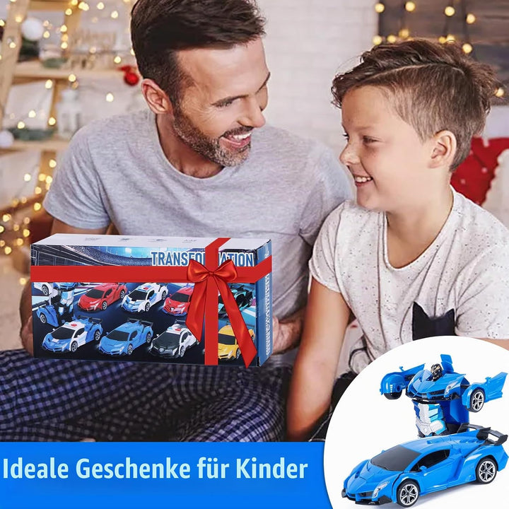 Highttoy Ferngesteuertes Auto für Kinder, 2.4GHz Verformung Roboter RC Auto mit Gestenerfassung, Lic
