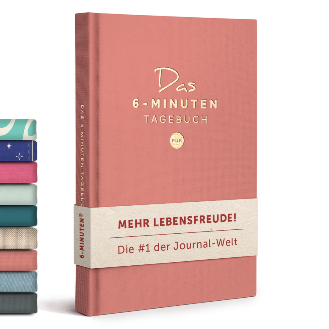 UrBestSelf 6-Minuten Tagebuch PUR (Das Original) | Dankbarkeitstagebuch, Achtsamkeitstagebuch | Das