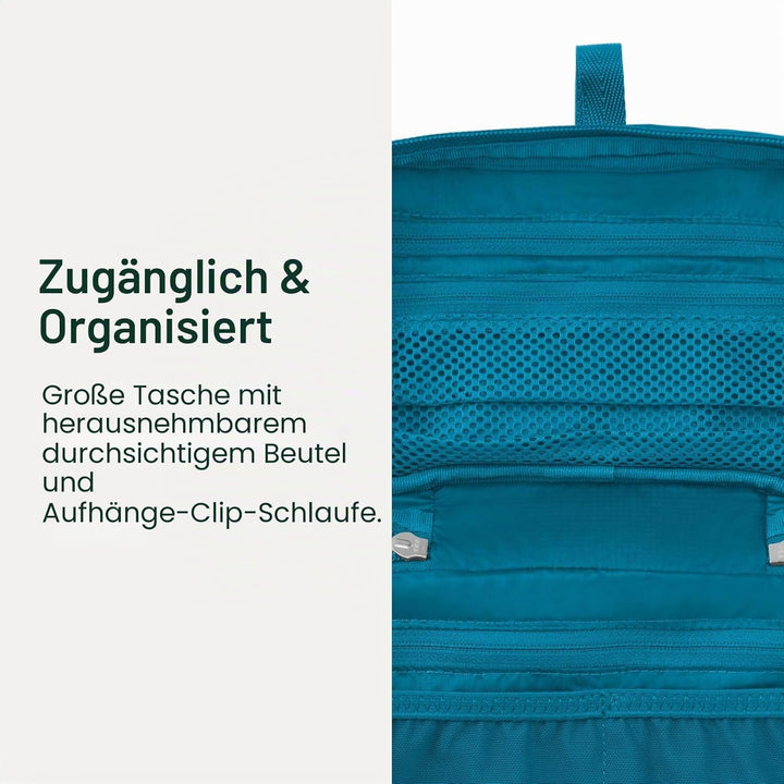 Osprey Europe Ultraleichter Organizer mit Reissverschluss Rucksack-Zubehör Schwarz, Schwarz