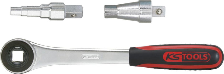 KS Tools 130.3500 Gas-Stufenschlüssel-Satz 3/8"-1", 3-tlg.