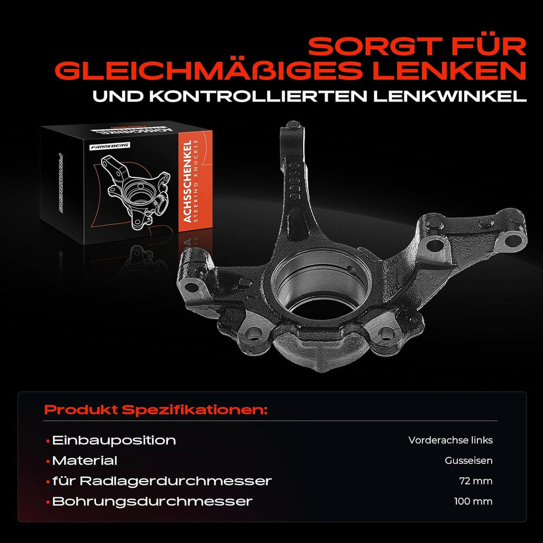 Achsschenkel Vorne Links für Punto Evo Grande Punto 199 Mito 955 ab. 2005 51776380