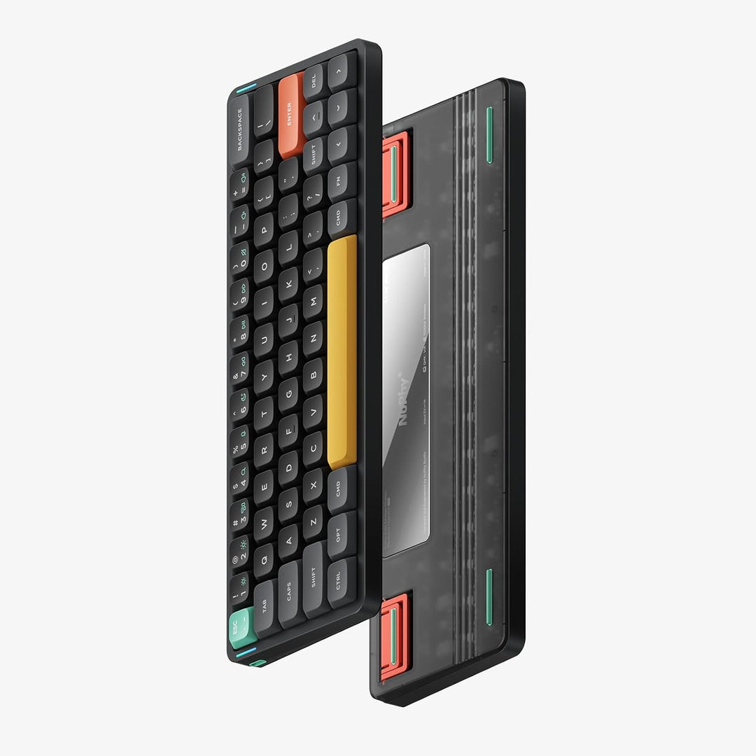 nuphy Air60 v2 Mechanische Tastatur QMK/VIA, 60% Low Profile Kabellose Tastatur, Bluetooth 5.1, 2.4G