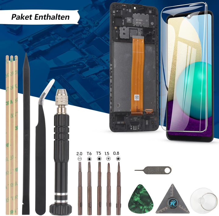 RongZy Kompatibel mit Samsung Galaxy A12/A125F Ersatz Bildschirm LCD Display und Touchscreen-Digitiz