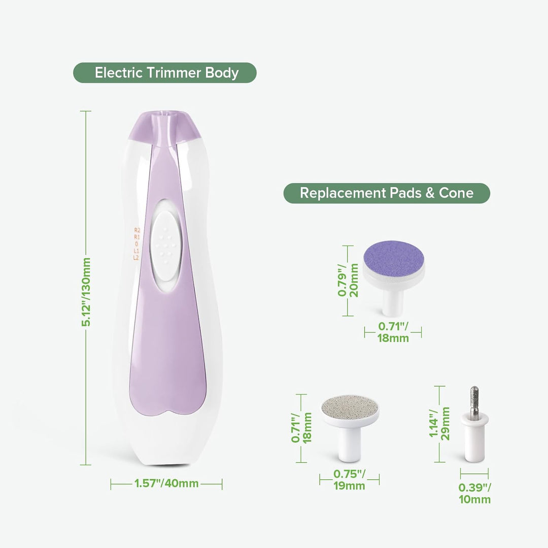 haakaa Baby Nageltrimmer Elektrisch Baby Nagelknipser Set für Neugeborene, Kleinkinder oder Erwachse