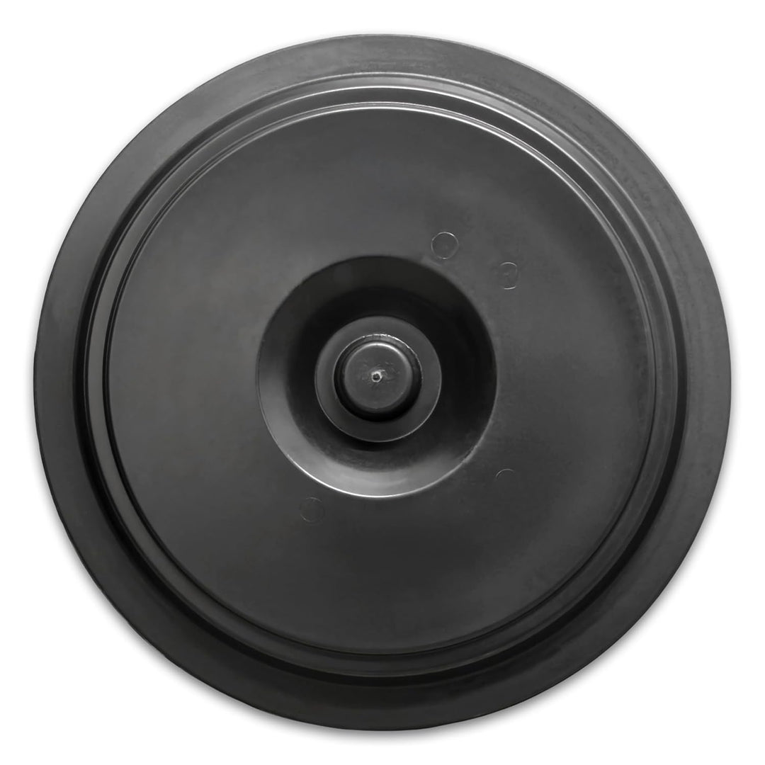 Spetebo Universaltonne 100 Liter mit Deckel - schwarz - Kunststoff und 2 Tragegriffen