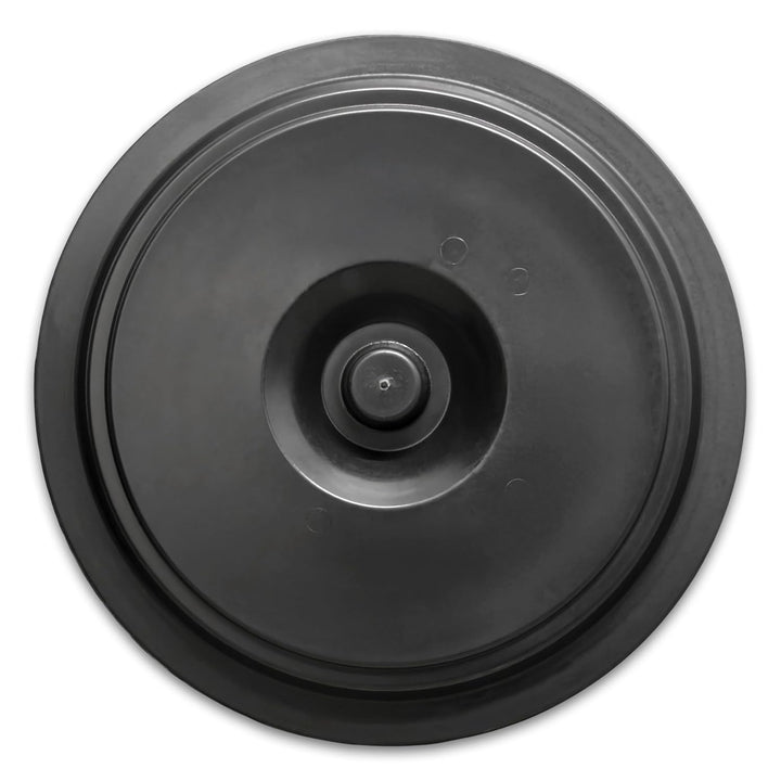 Spetebo Universaltonne 100 Liter mit Deckel - schwarz - Kunststoff und 2 Tragegriffen