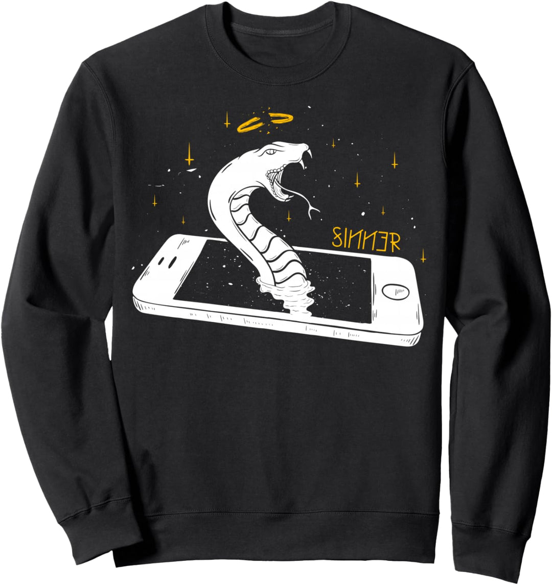Sinner Snake Phone - Sad Aesthetic Edgy Streetwear Sweatshirt
