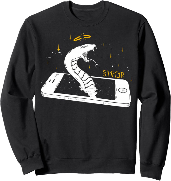 Sinner Snake Phone - Sad Aesthetic Edgy Streetwear Sweatshirt