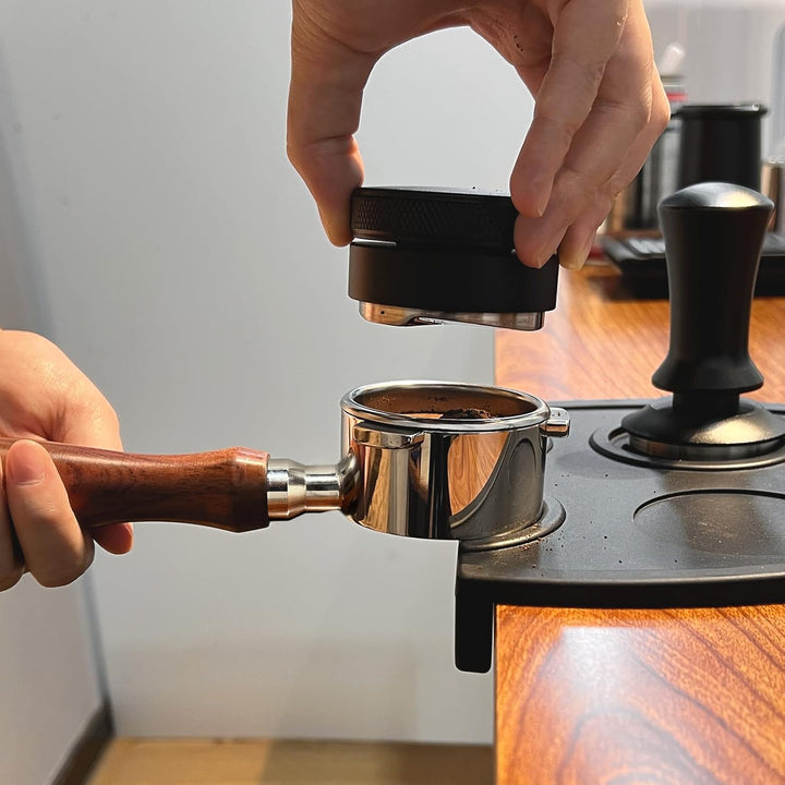NOTSEK Bodenloser Siebträger 54mm mit Puck Screen, Siebträger 54mm kompatibel mit Sage/Breville Bari