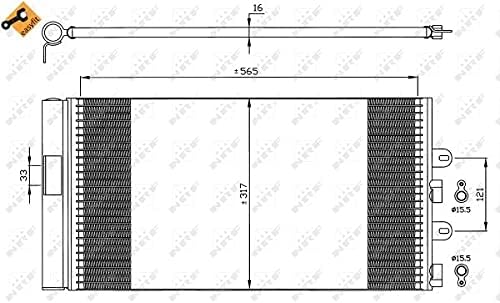 NRF 35606 Kondensator, Klimaanlage