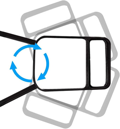 2x Abschleppspiegel, Baceyong Multi Angle für Caravan Pkw LKW 4WD Clip-On Abschleppspiegel, universe