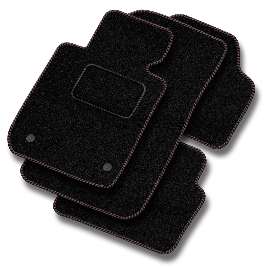 MOTOS Standard Velours-Fussmatten passend für Audi S5 F5 2016-2024 - Standard, Gewebt, Braun fussmat