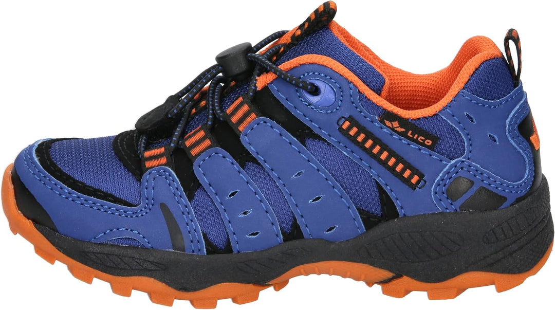 Lico Unisex Kinder Fremont Trekkingsschuhe 26 EU Blau Schwarz Orange, 26 EU Blau Schwarz Orange