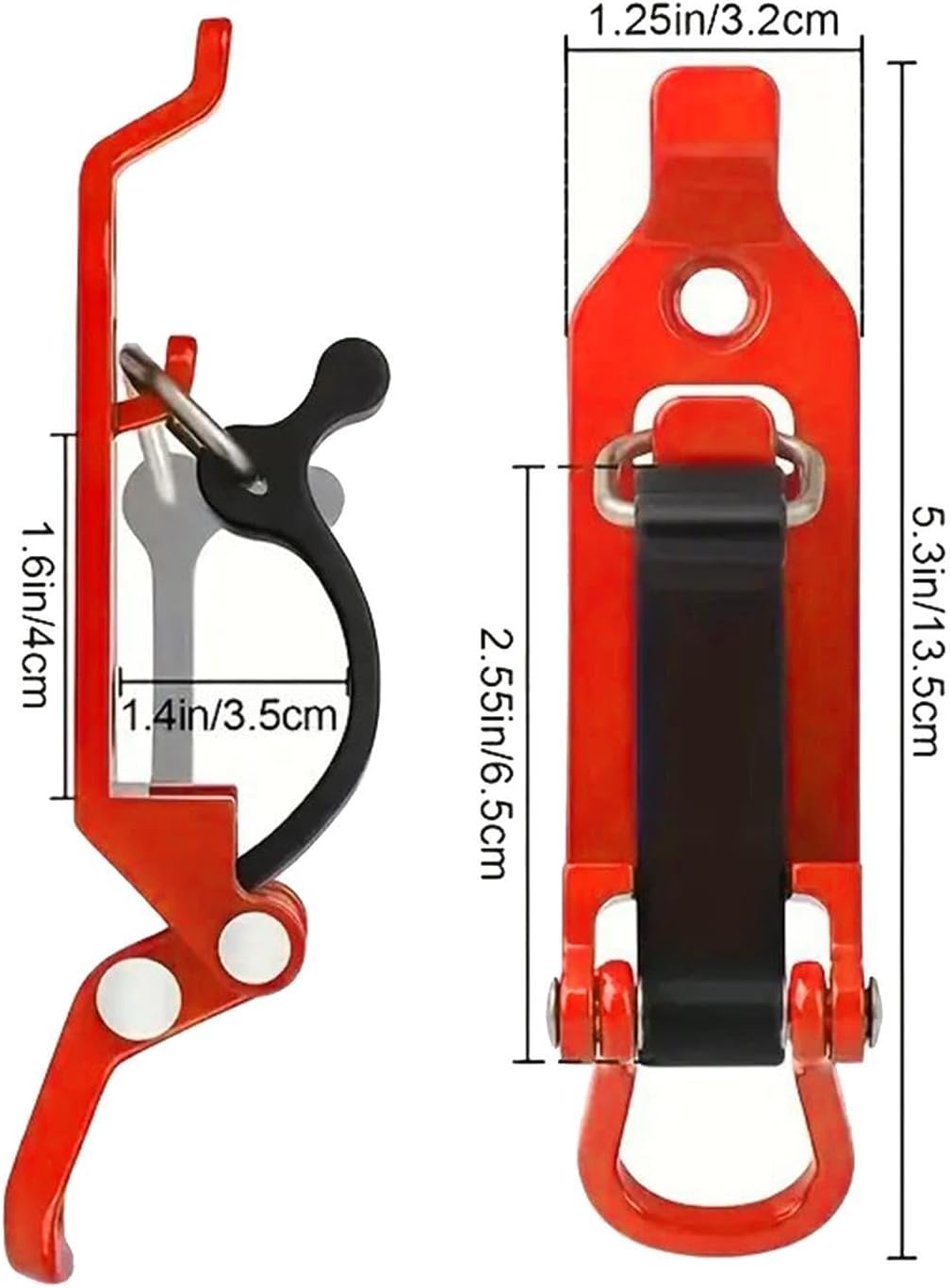 Generisch Schaufel-Halterung | Schwerlast Schnellverschluss 4-teilig | Wand- und LKW-Halter Werkzeug