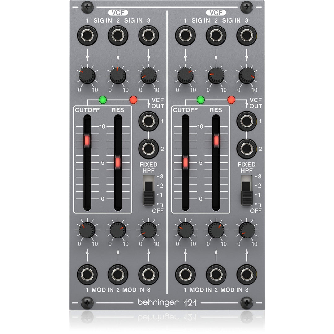 Behringer 121 DUAL VCF Legendäres analoges Dual-VCF-Modul für Eurorack, 121 DUAL VCF