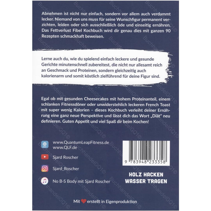 Fitness Fibel Kochbuch von Sjard Roscher, Gebundenes Buch