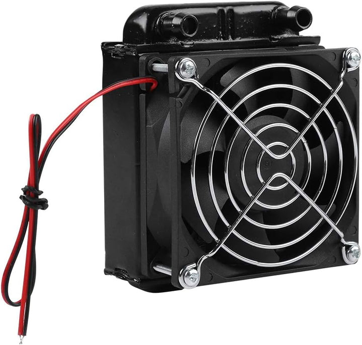 ASHATA 80mm Aluminium Radiator, 80mm Radiator - CPU Wasserkühlung 8 Röhren Aluminiumheizkörper,Wasse