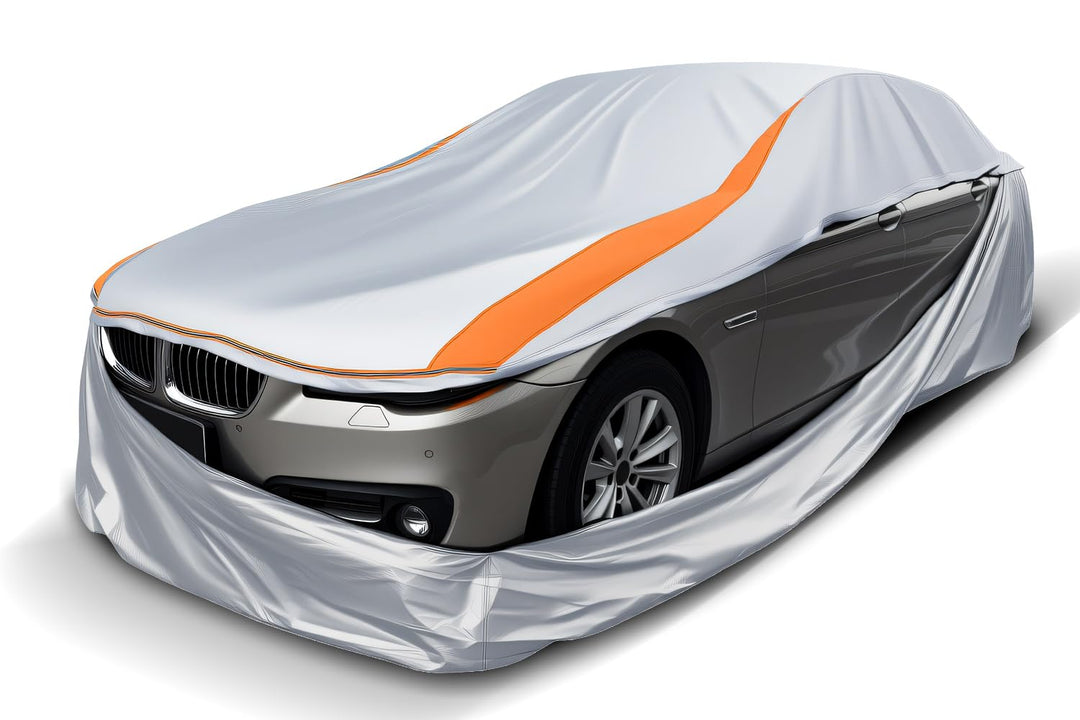 Vollständig Geschlossene Auto Abdeckplane für SUV 435-465cm 435-465cm SUV/Schrägheck Silber, 435-465