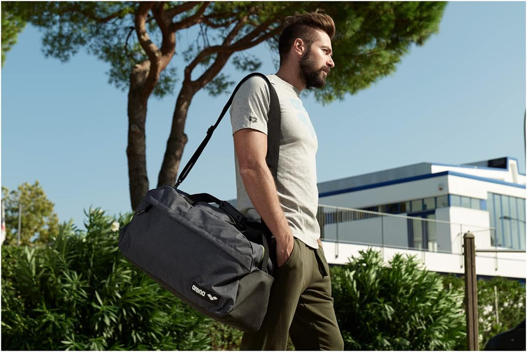 Arena Unisex – Erwachsene Sporttasche Duffle Team 40l Grau (Grey Melange), Grau (Grey Melange)