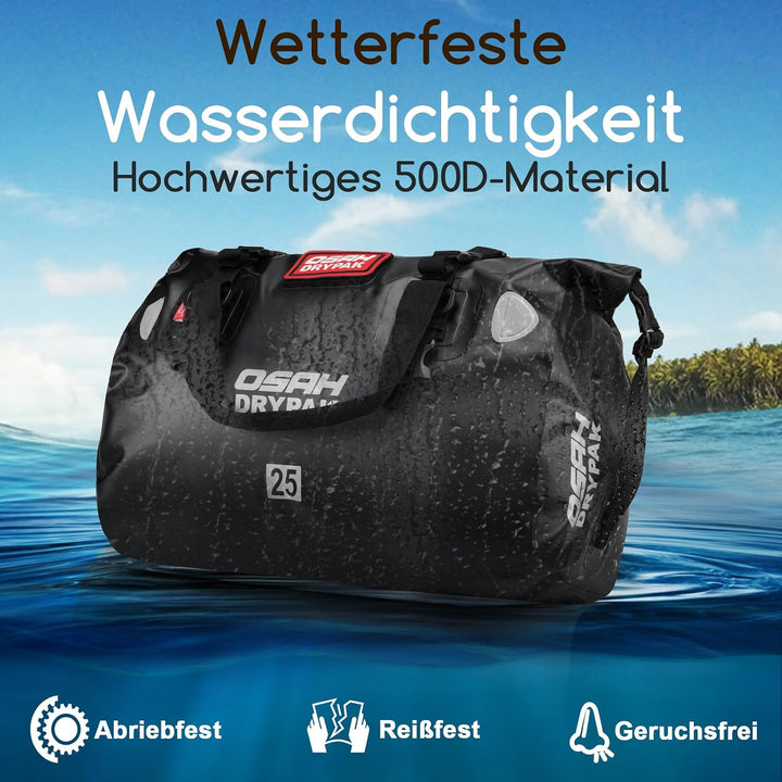 OSAH DRYPAK wasserdichte Rucksack Dry Bag – Wasserfeste Reisetasche Seesack, Rolltop, Grossem Staura