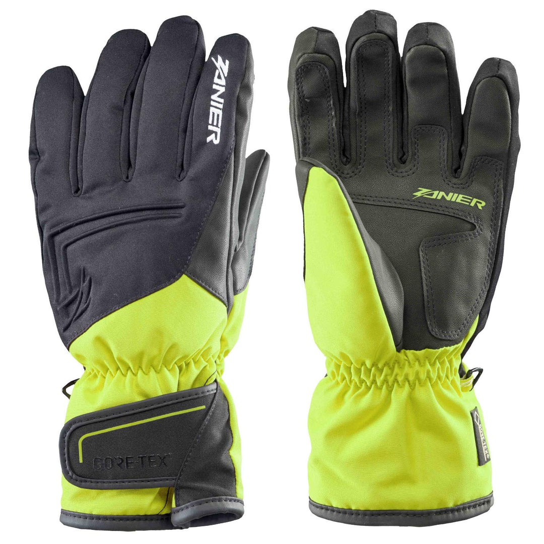 Zanier Kirchberg GTX Herren Ski-Handschuhe mit Gore-Tex Membran Wasserdicht, Grösse:XXL, Farbe:Lime-