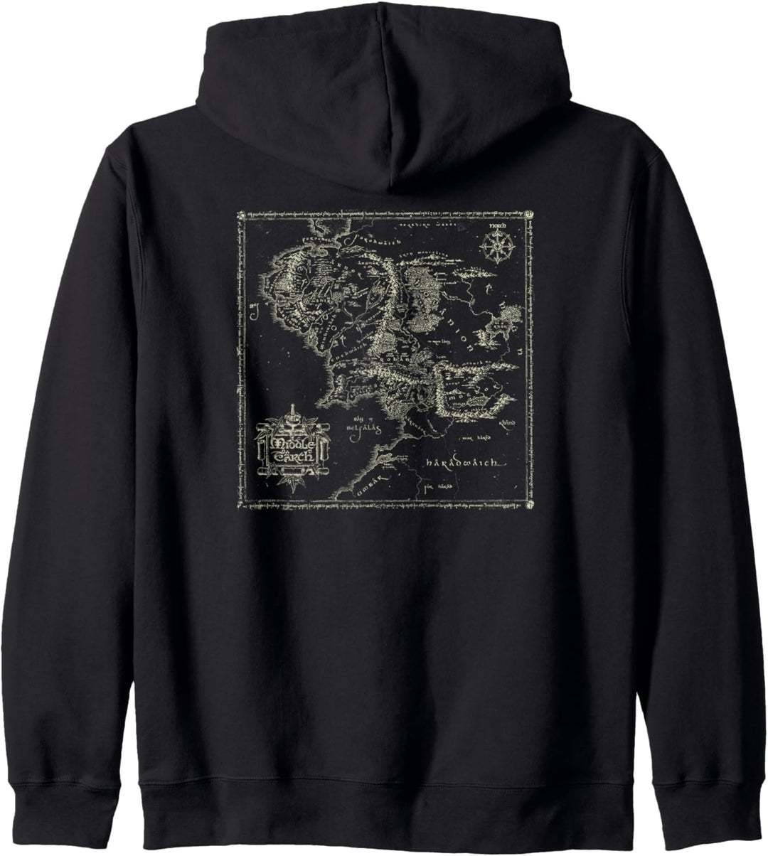 The Lord of the Rings Map of Middle Earth Kapuzenjacke