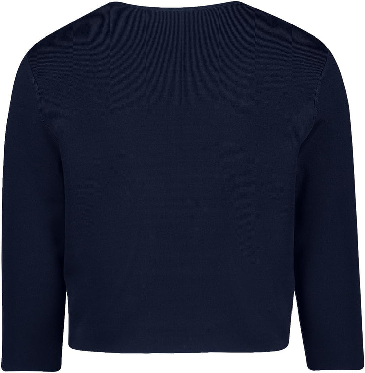 Vera Mont Damen Strickbolero Langarm XS Blau, XS Blau