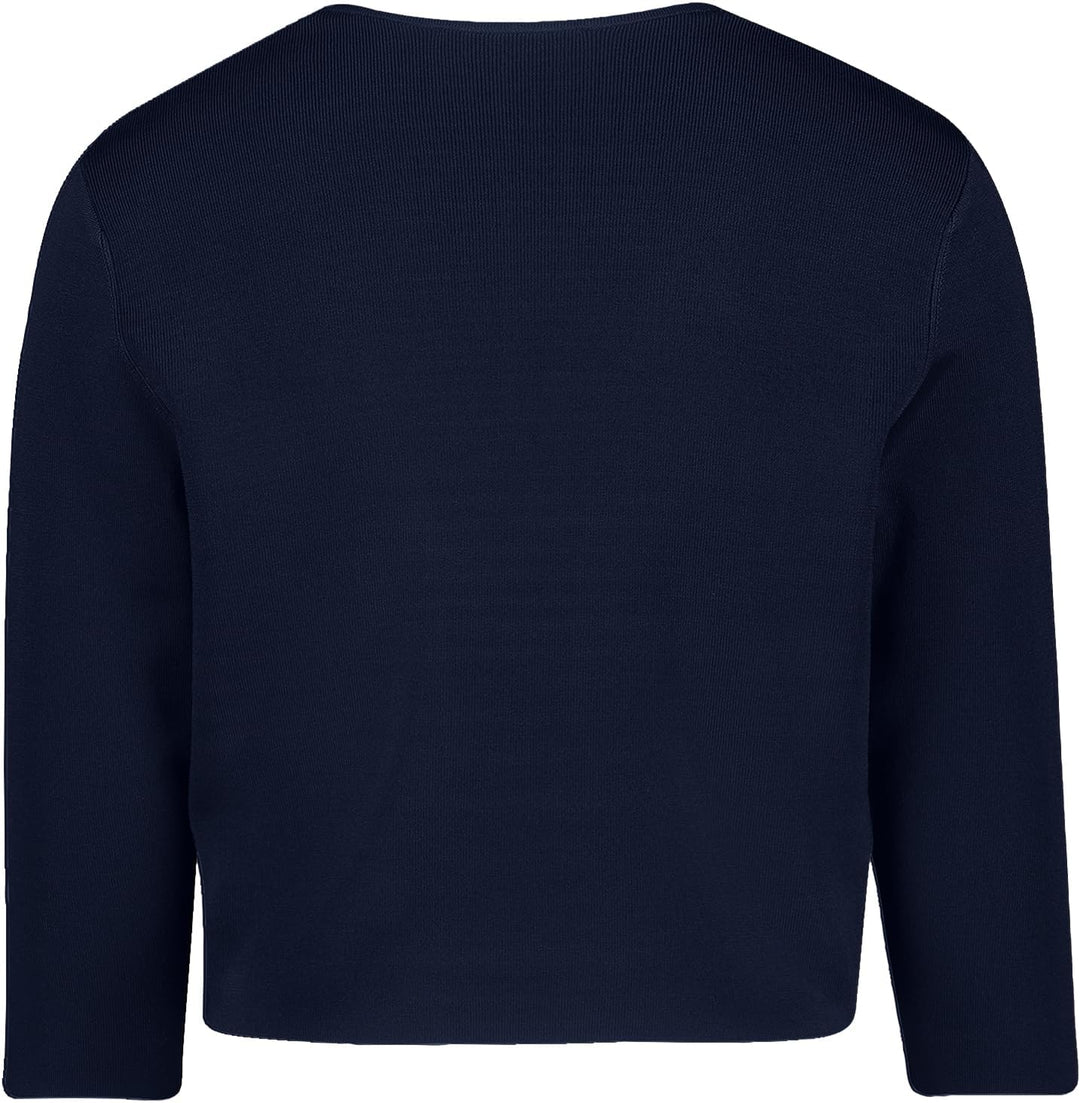 Vera Mont Damen Strickbolero Langarm M Blau, M Blau