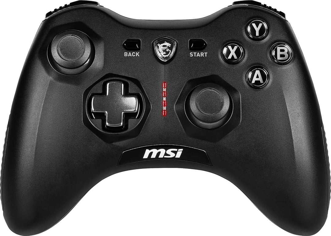 MSI Force GC20 V2 Kabelgebundener PC-Gamepad Controller - austauschbare D-Pad-Abdeckungen, Zwei Vibr