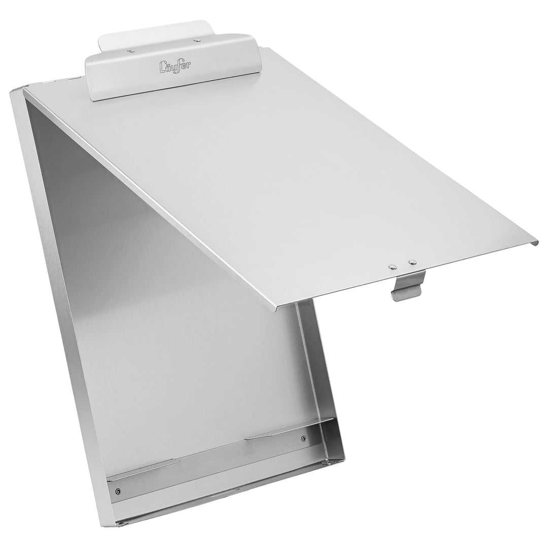 Läufer 31017 Formularhalter mit Box, Aluminium
