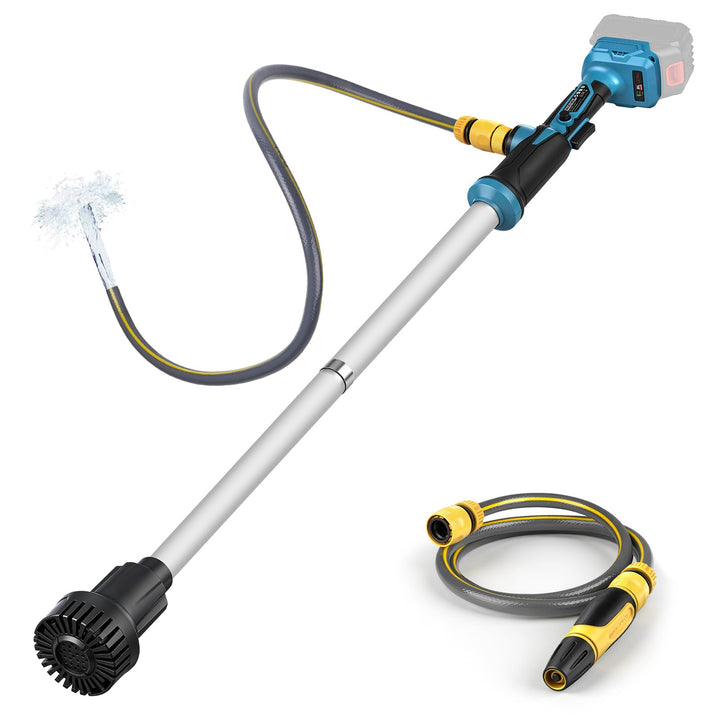 Akku Regenfasspumpe Kompatibel mit Makita 18V, Max. 3000 L/h, 6m Förderhöhe | Kabellose Wasserpumpe