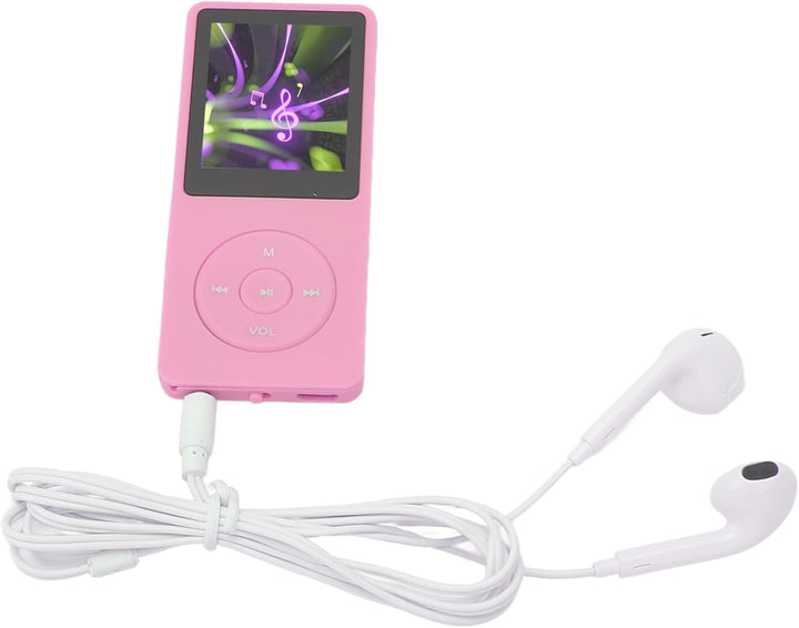 MP3-Player mit UKW-Radio und Sprachaufzeichnung, 8 GB MP4-Player, Unterstützt Bis zu 64 GB, 30 Stund