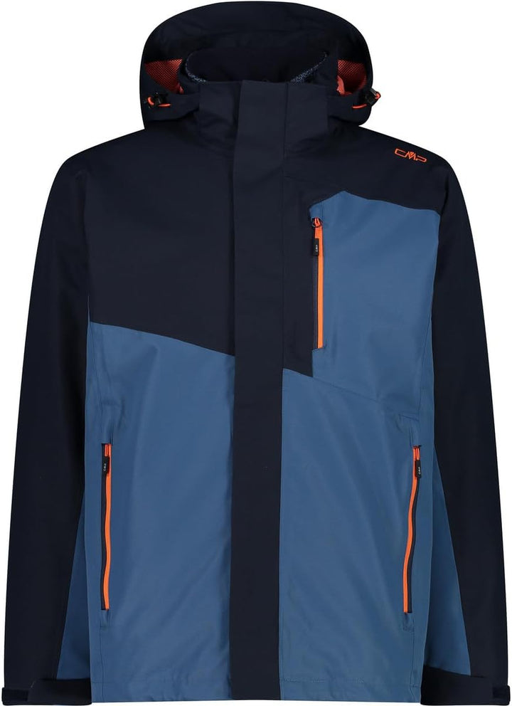 CMP Herren 3-in-1-jacke für Herren Jacket, Schwarz Blau
