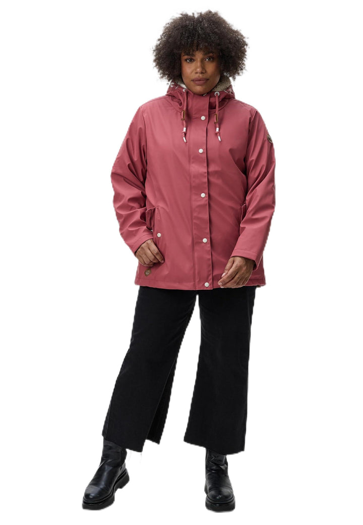 Ragwear Damen Winterjacke Kurze Regenjacke wasserdicht warm gefüttert mit Kapuze Marge XS-6XL XXL Ro