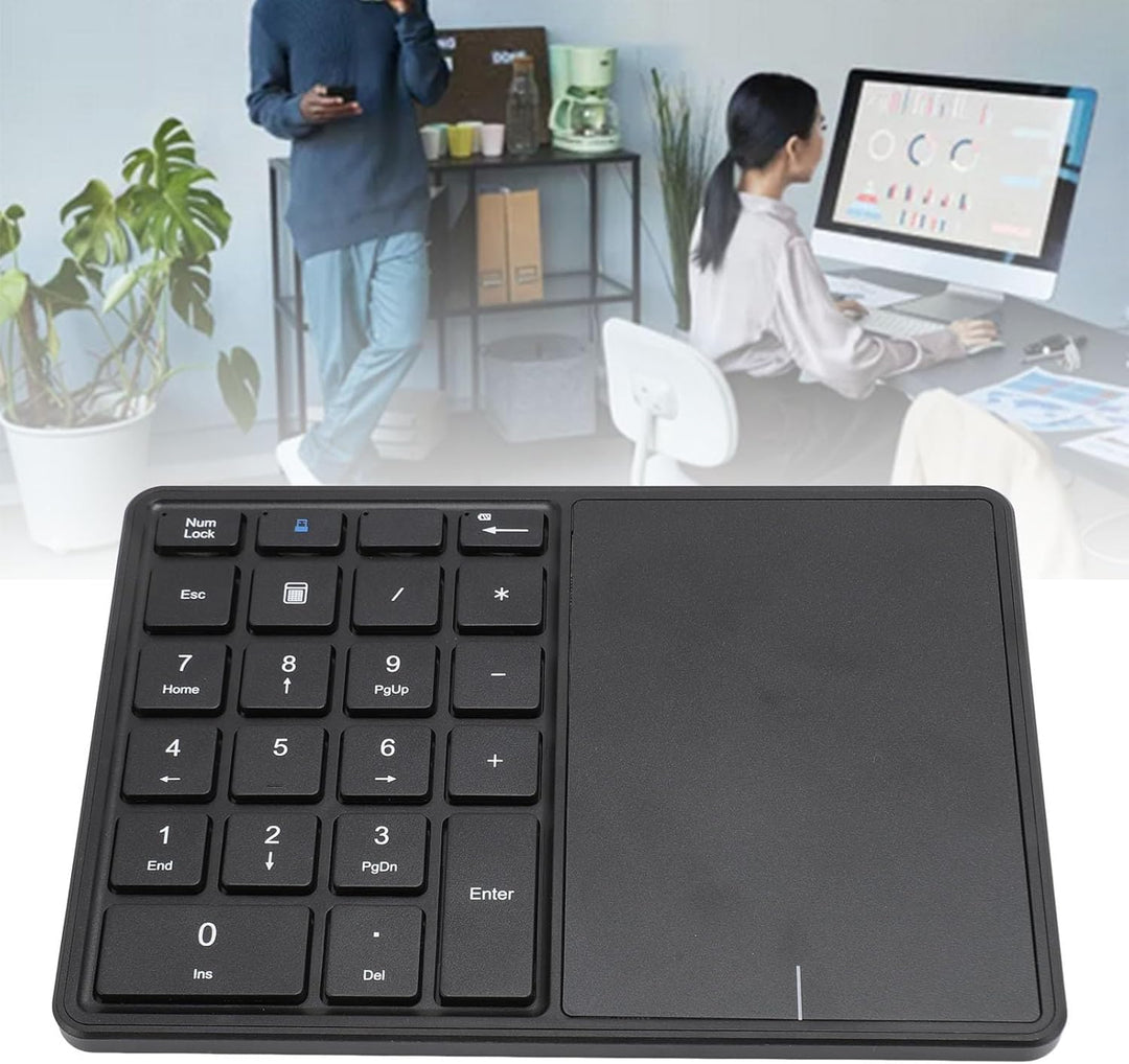 VBESTLIFE Kabellose Zifferntastatur, Bluetooth 4.2 und Kabellose 2,4 G-Dual-Modi-Zifferntastatur mit