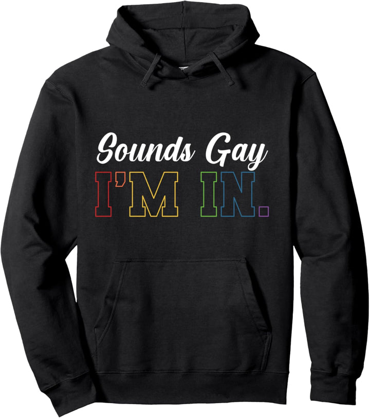 Sounds Gay I´m in Homosexuell Regenbogenflagge Homoflagge Pullover Hoodie