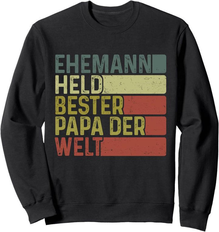 Ehemann Held bester Papa der Welt Sweatshirt