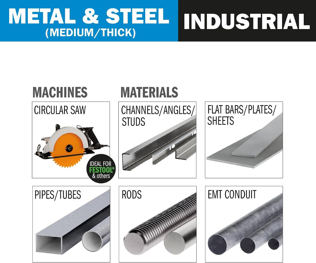 CMT Orange Tools 226.047.09 M – Kreissägeblatt für Metalle 216 x 2.2 x 30 Z 48 FWF 8 Grad