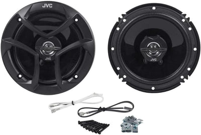 JVC CS-J620 Koaxial Lautsprecher (16 cm, 2-Wege) schwarz Single, Single