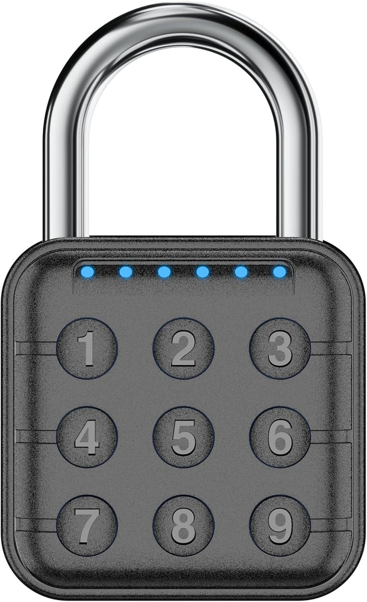 6 Stellig Schwer Zahlenschloss, Vorhängeschloss mit Zahlencode, IP67 Wasserdicht Hohe Sicherheit Loc