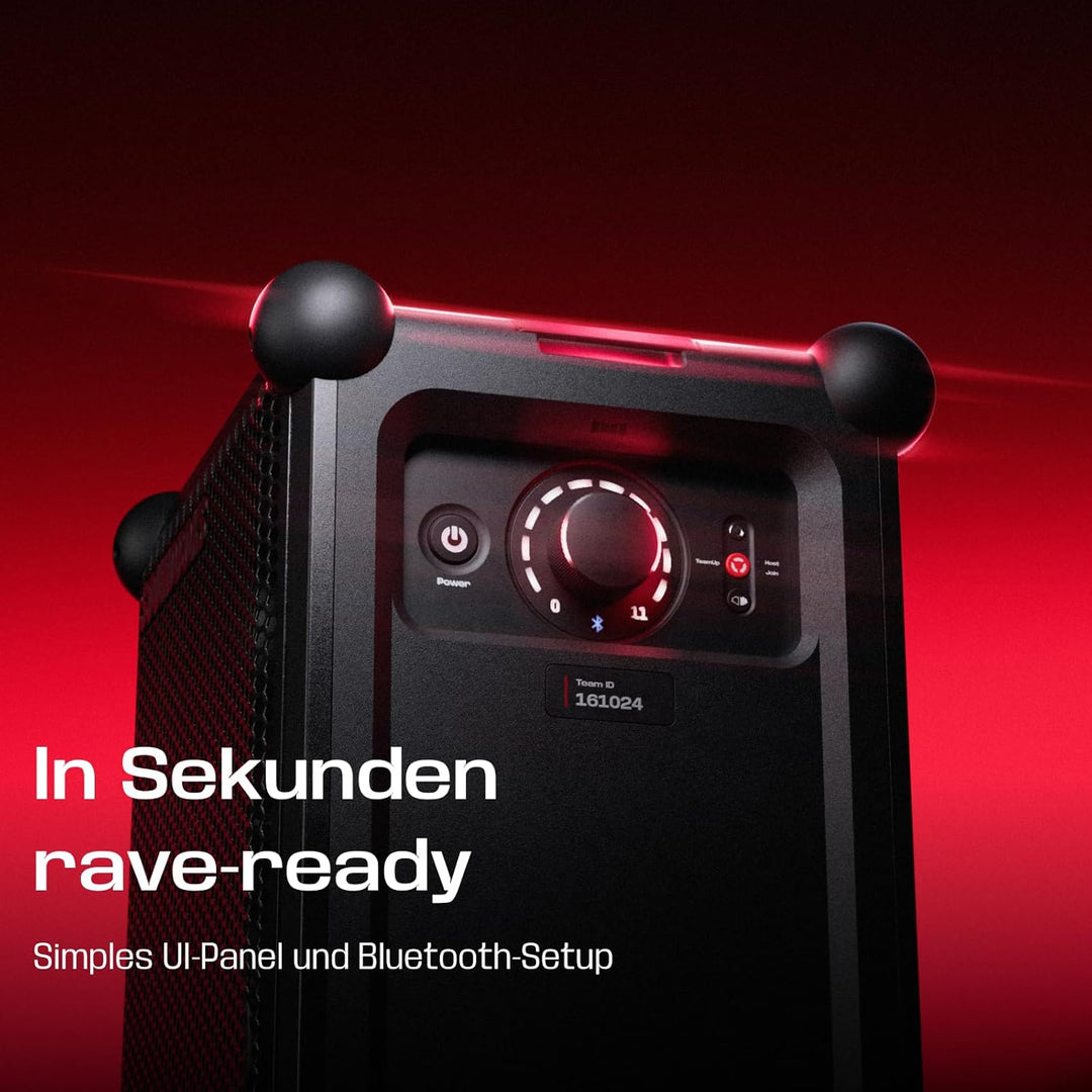 SOUNDBOKS Mix – Tragbarer Bluetooth-Lautsprecher – Robust & Wetterfest (IP65) – USB-C Akku – Extrem